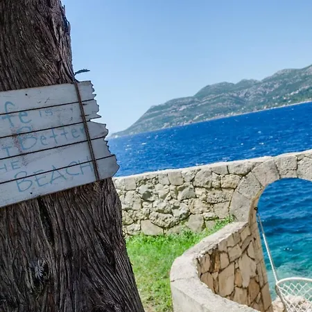 Seafront Gabriela On Island Korcula, Private Pool, Gym, Private Parking