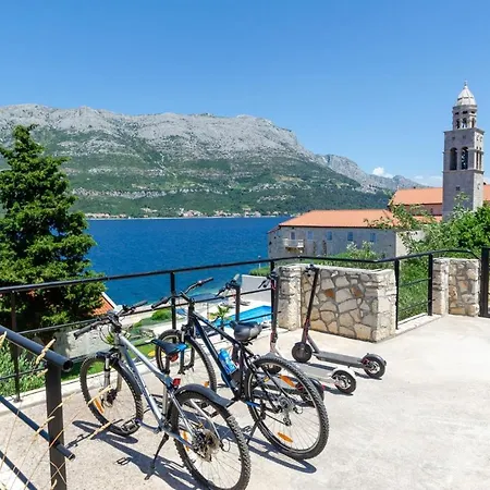 Seafront Gabriela On Island Korcula, Private Pool, Gym, Private Parking Vila Korčula